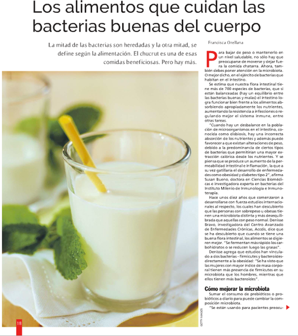 Los alimentos que cuidan las bacterias del cuerpo